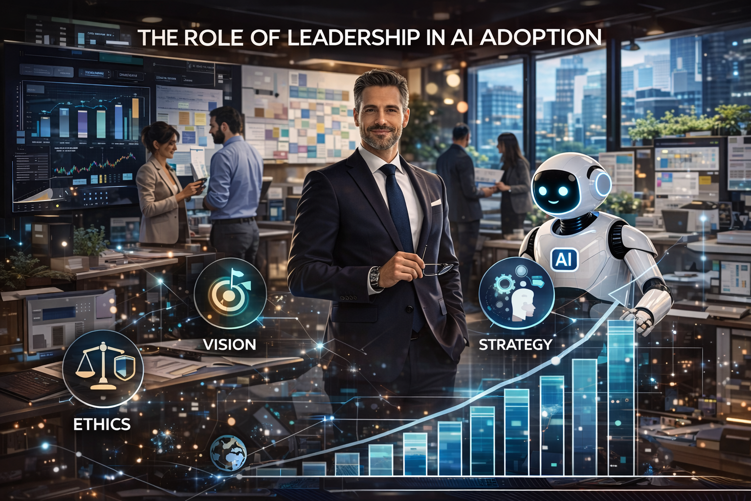Leadership driving AI adoption in organizations